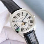 Cartier Drive de 40*41mm Cal.1904-PS MC Movement Silver Case Men Watch